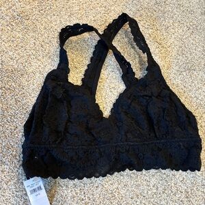 Aerie Midnight Black Lace Bralette